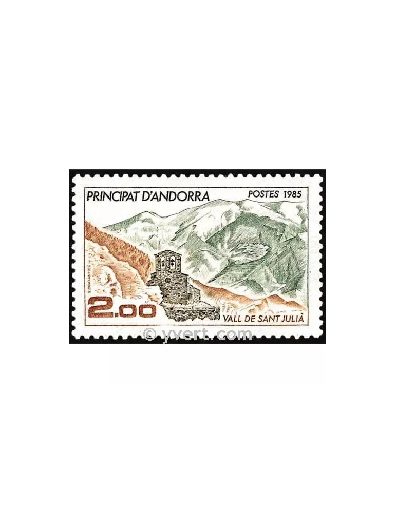 n° 338 -  Timbre Andorre Poste