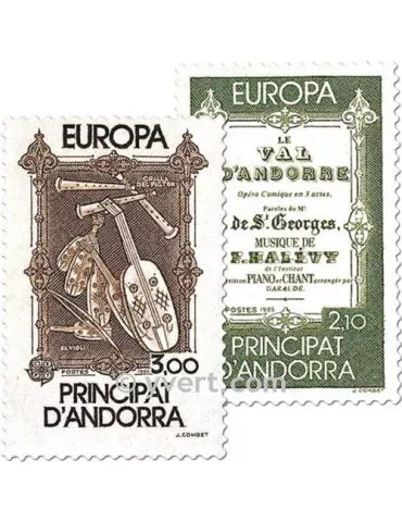 n° 339/340 -  Timbre Andorre Poste
