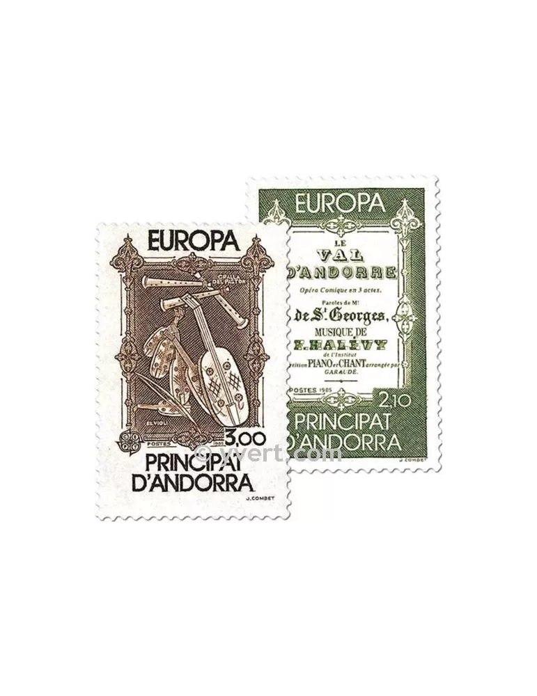 n° 339/340 -  Timbre Andorre Poste