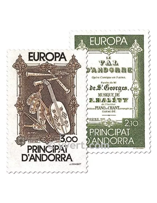n° 339/340 -  Timbre Andorre Poste