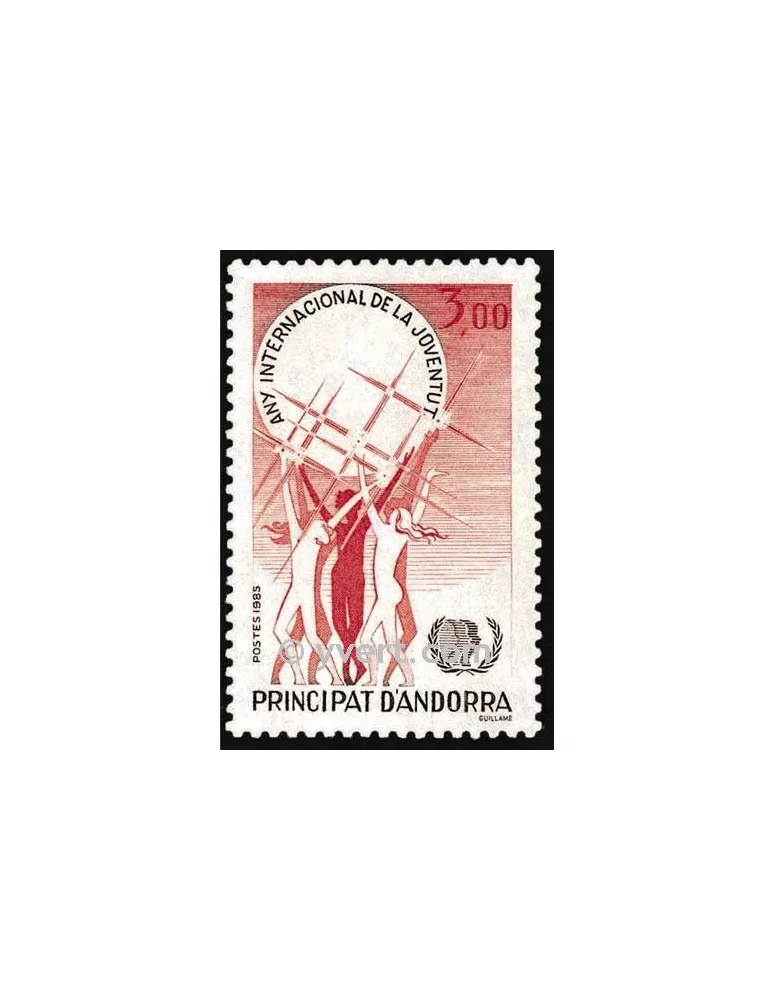 n° 341 -  Timbre Andorre Poste