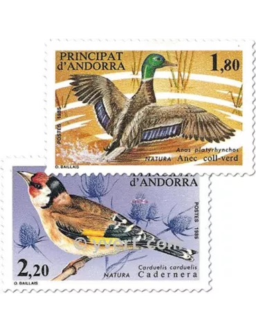 n° 342/343 -  Timbre Andorre Poste