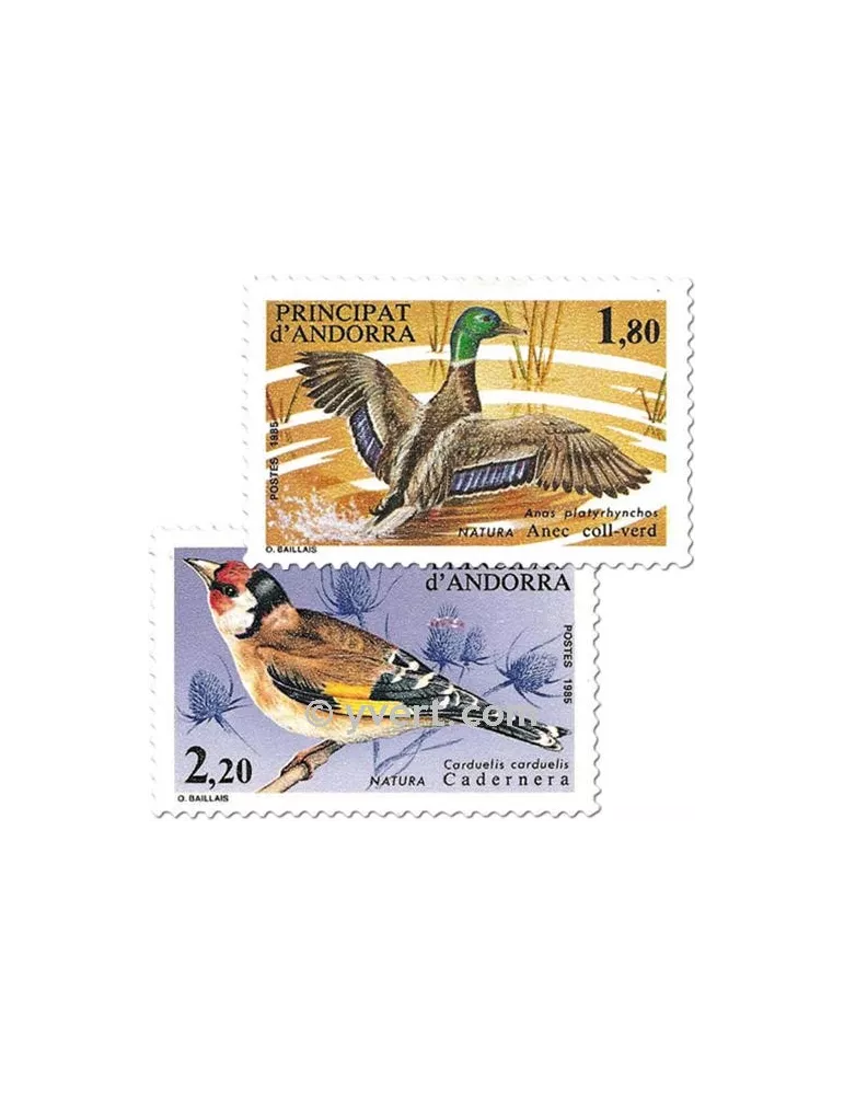 n° 342/343 -  Timbre Andorre Poste