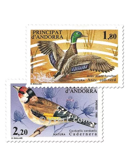 n° 342/343 -  Timbre Andorre Poste