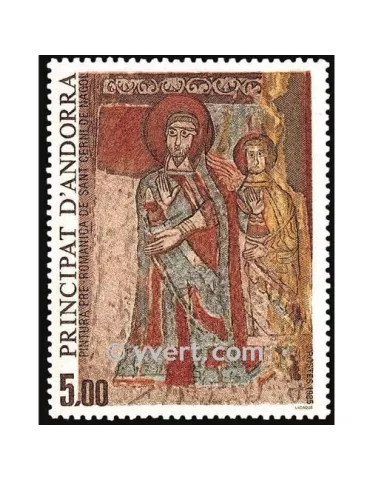 n° 344 -  Timbre Andorre Poste