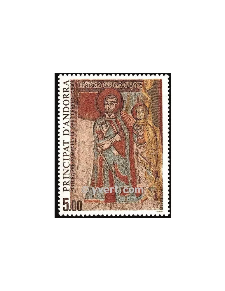 n° 344 -  Timbre Andorre Poste