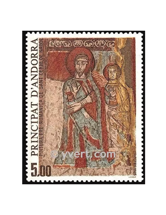n° 344 -  Timbre Andorre Poste