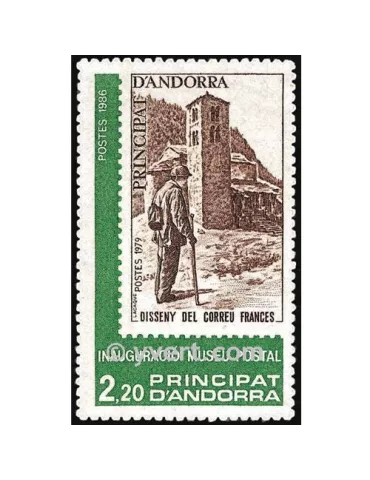 n° 345 -  Timbre Andorre Poste