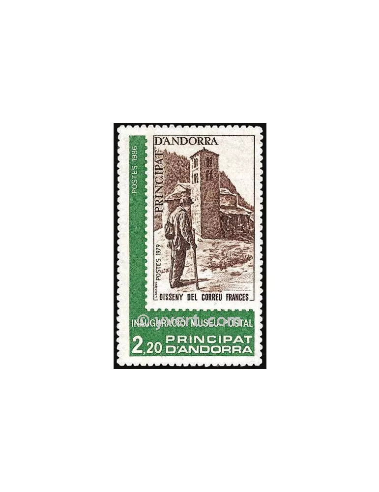 n° 345 -  Timbre Andorre Poste