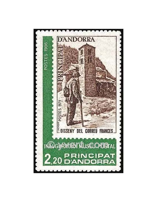 n° 345 -  Timbre Andorre Poste