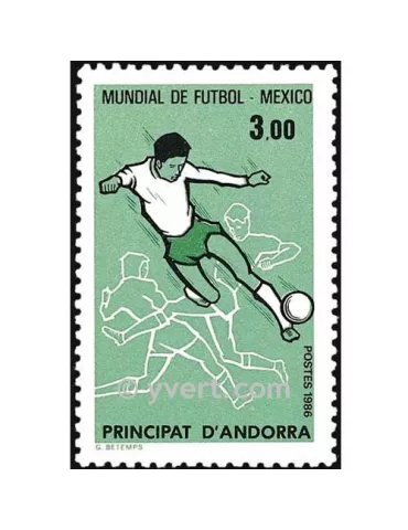 n° 350 -  Timbre Andorre Poste
