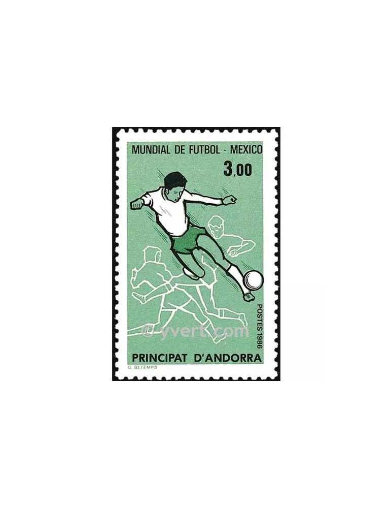 n° 350 -  Timbre Andorre Poste