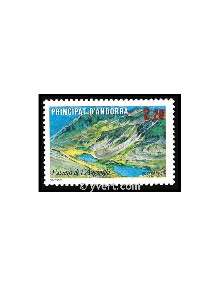 n° 351 -  Timbre Andorre Poste