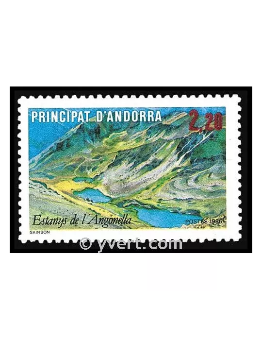 n° 351 -  Timbre Andorre Poste