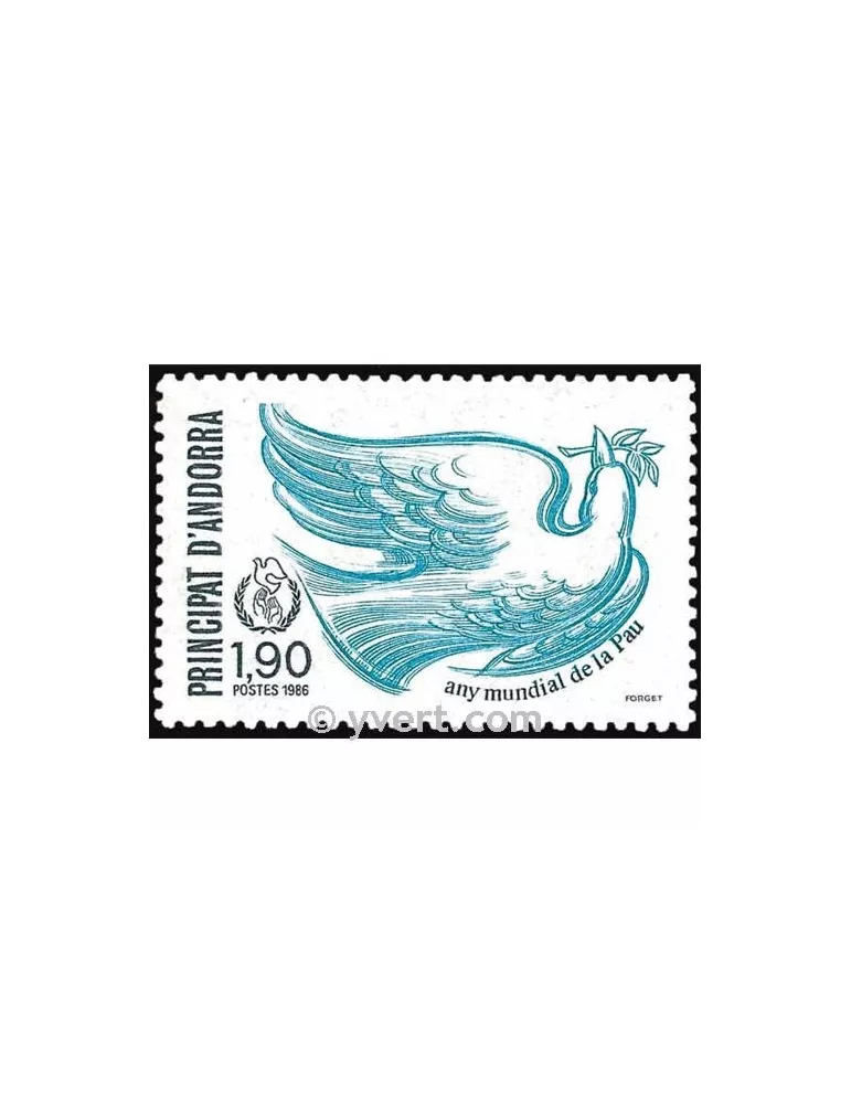 n° 353 -  Timbre Andorre Poste