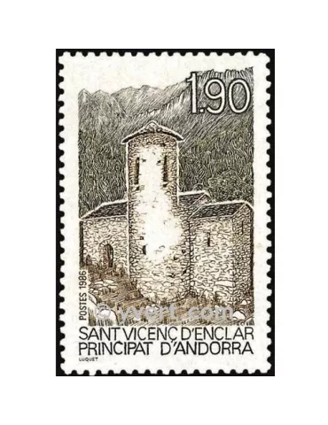 n° 354 -  Timbre Andorre Poste