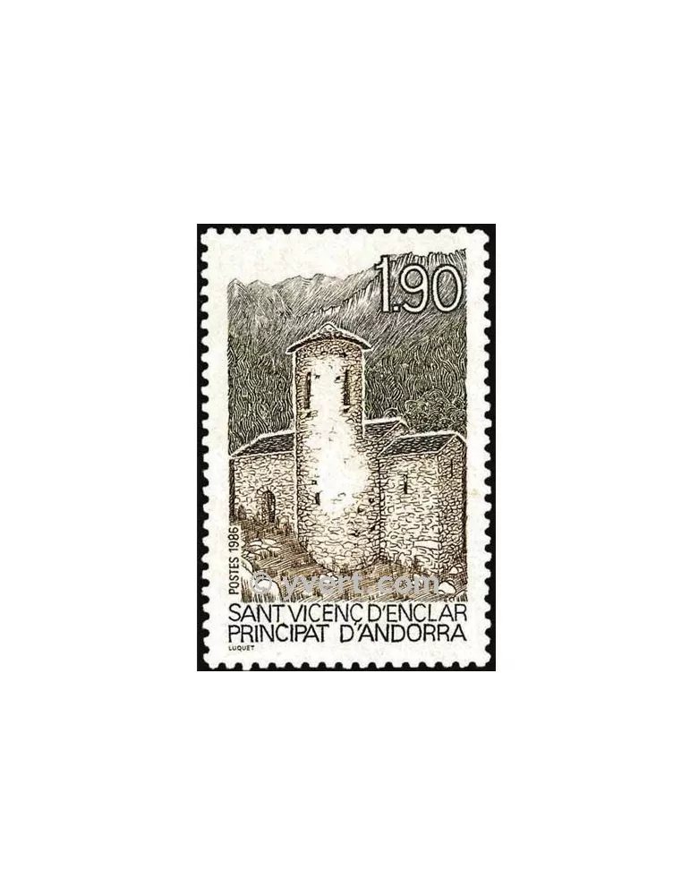 n° 354 -  Timbre Andorre Poste