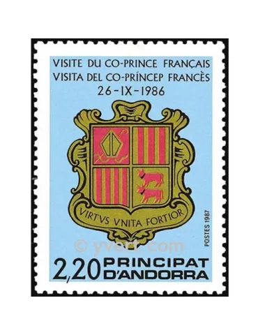 n° 355 -  Timbre Andorre Poste