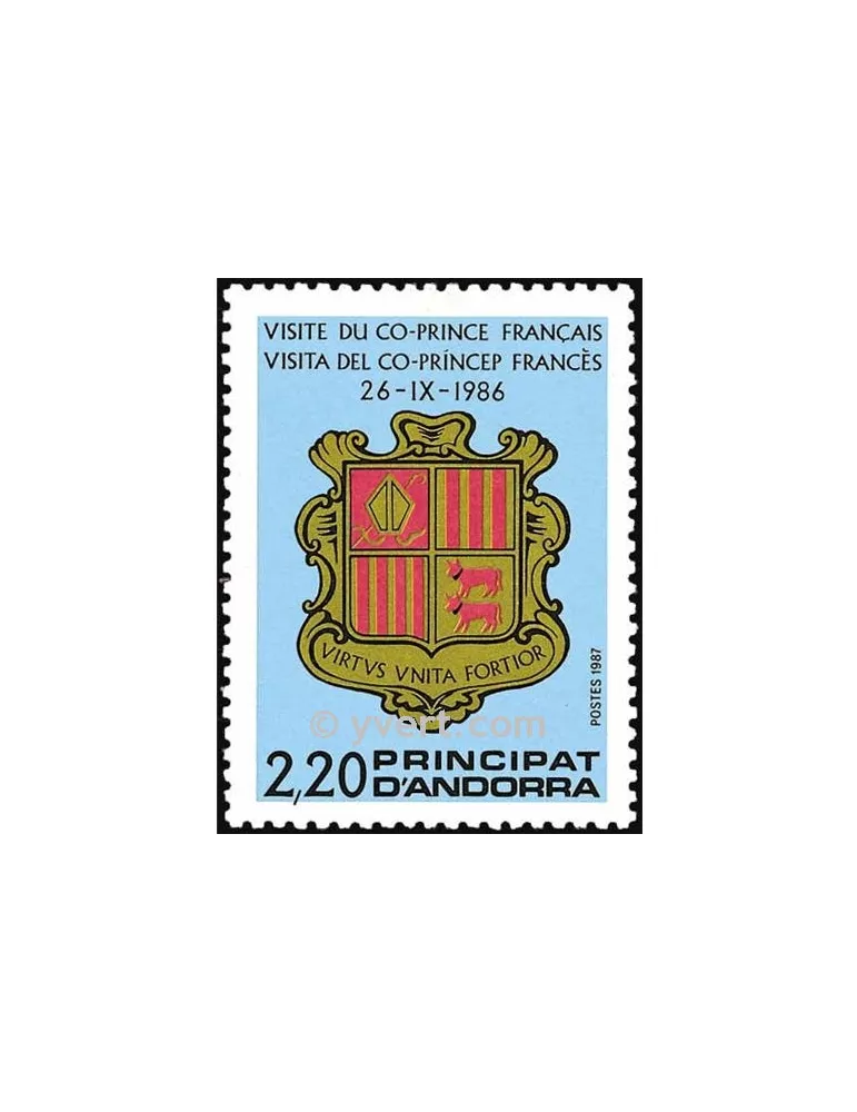 n° 355 -  Timbre Andorre Poste