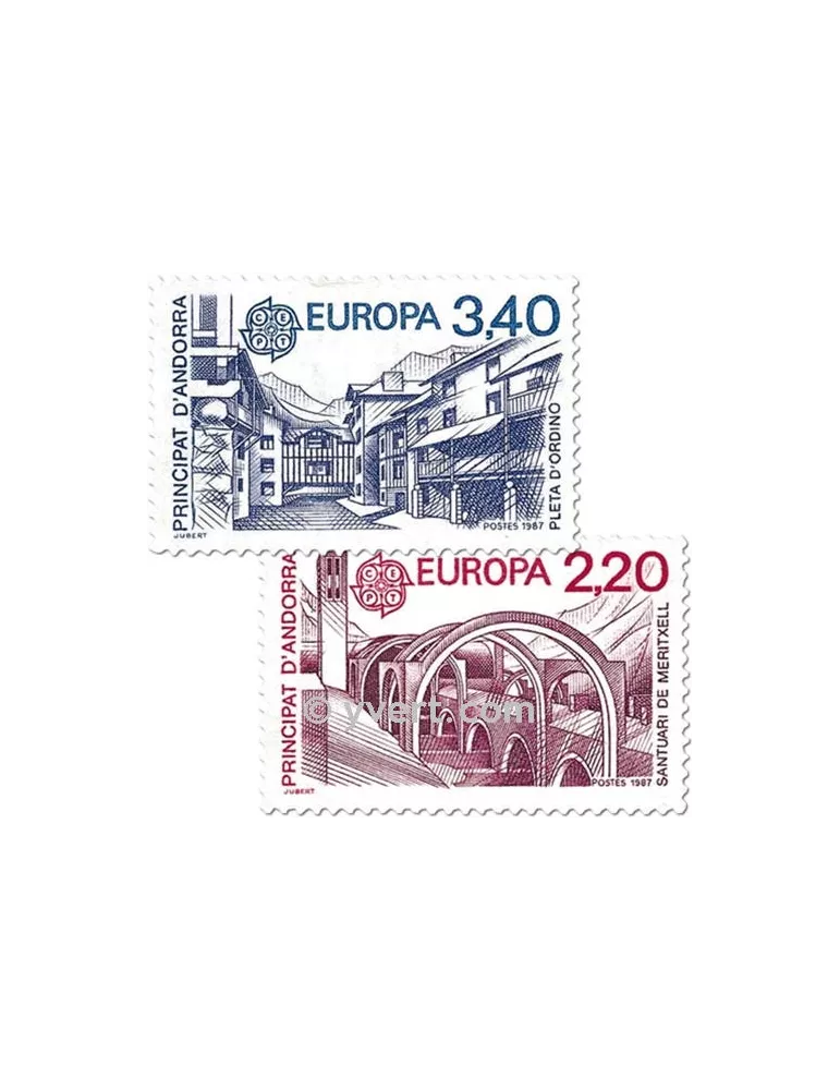 n° 358/359 -  Timbre Andorre Poste