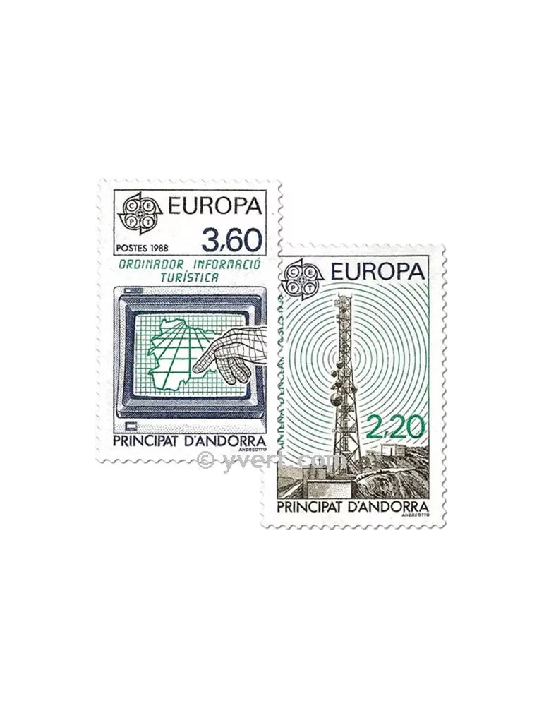 n° 369/370 -  Timbre Andorre Poste
