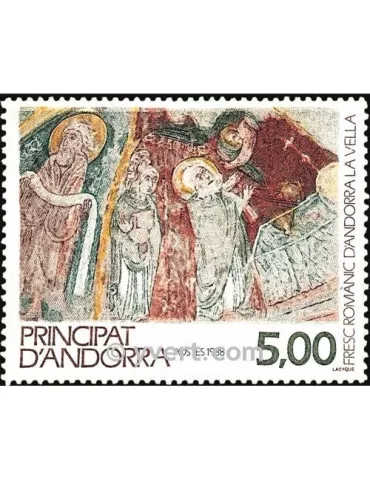 n° 375 -  Timbre Andorre Poste