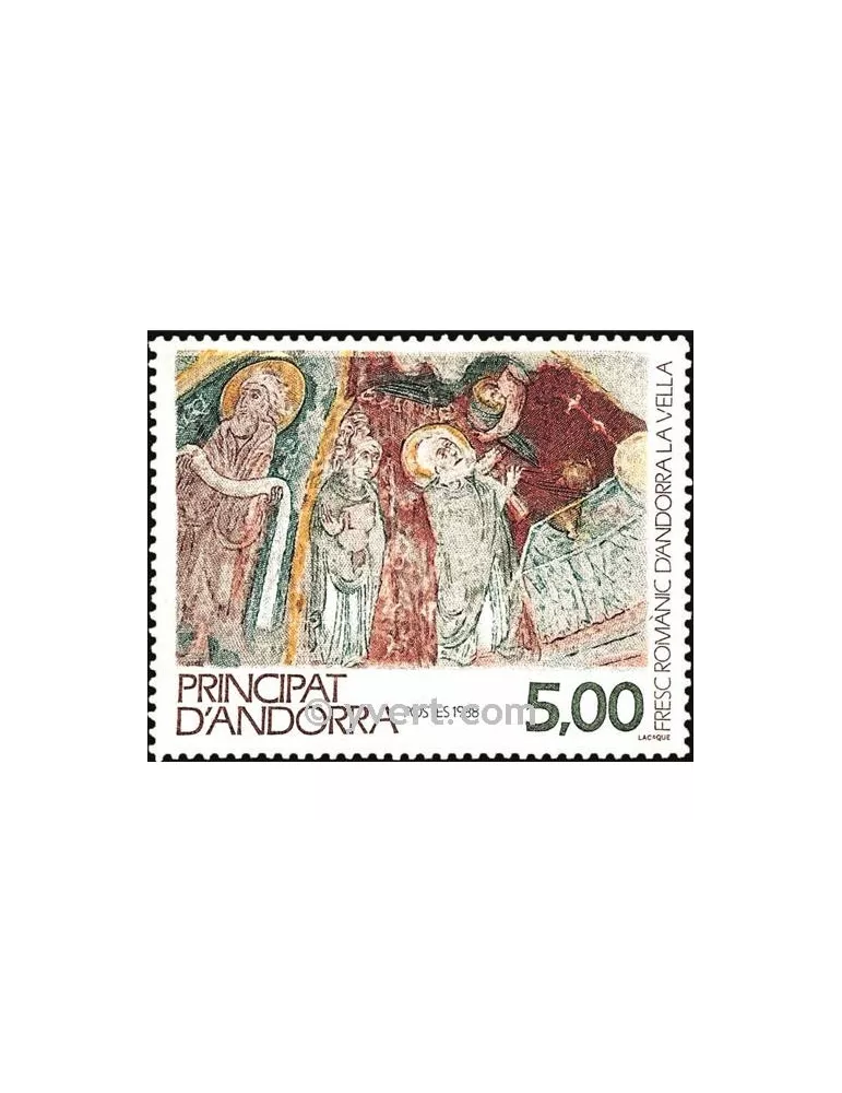 n° 375 -  Timbre Andorre Poste