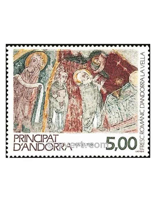 n° 375 -  Timbre Andorre Poste
