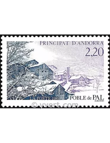 n° 377 -  Timbre Andorre Poste