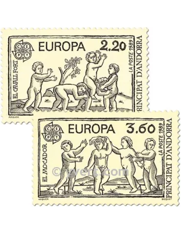 n° 378/379 -  Timbre Andorre Poste