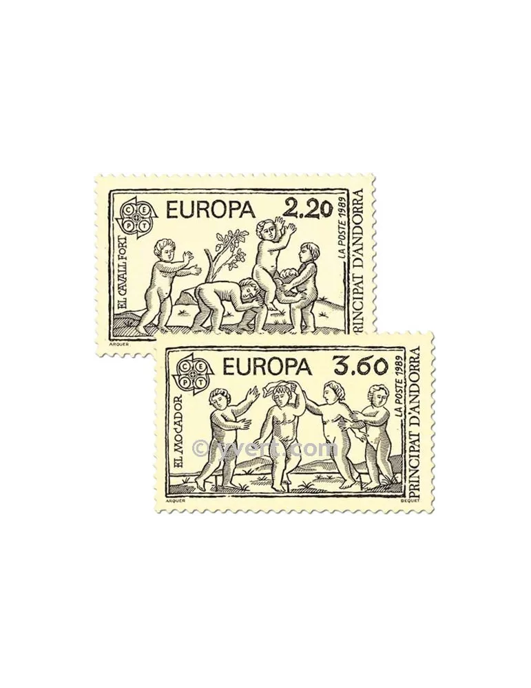 n° 378/379 -  Timbre Andorre Poste