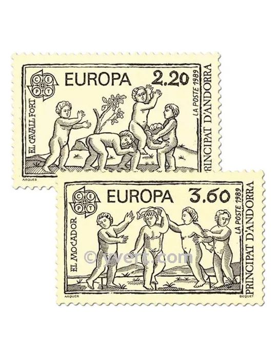 n° 378/379 -  Timbre Andorre Poste