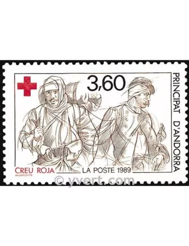 n° 380 -  Timbre Andorre Poste