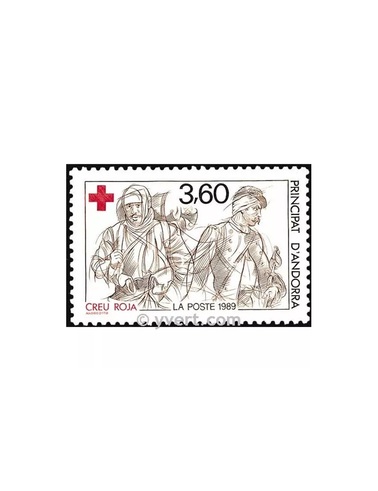 n° 380 -  Timbre Andorre Poste
