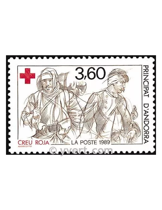 n° 380 -  Timbre Andorre Poste