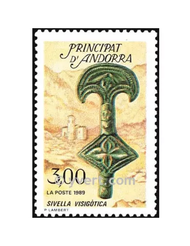n° 381 -  Timbre Andorre Poste