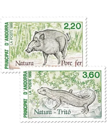 n° 382/383 -  Timbre Andorre Poste