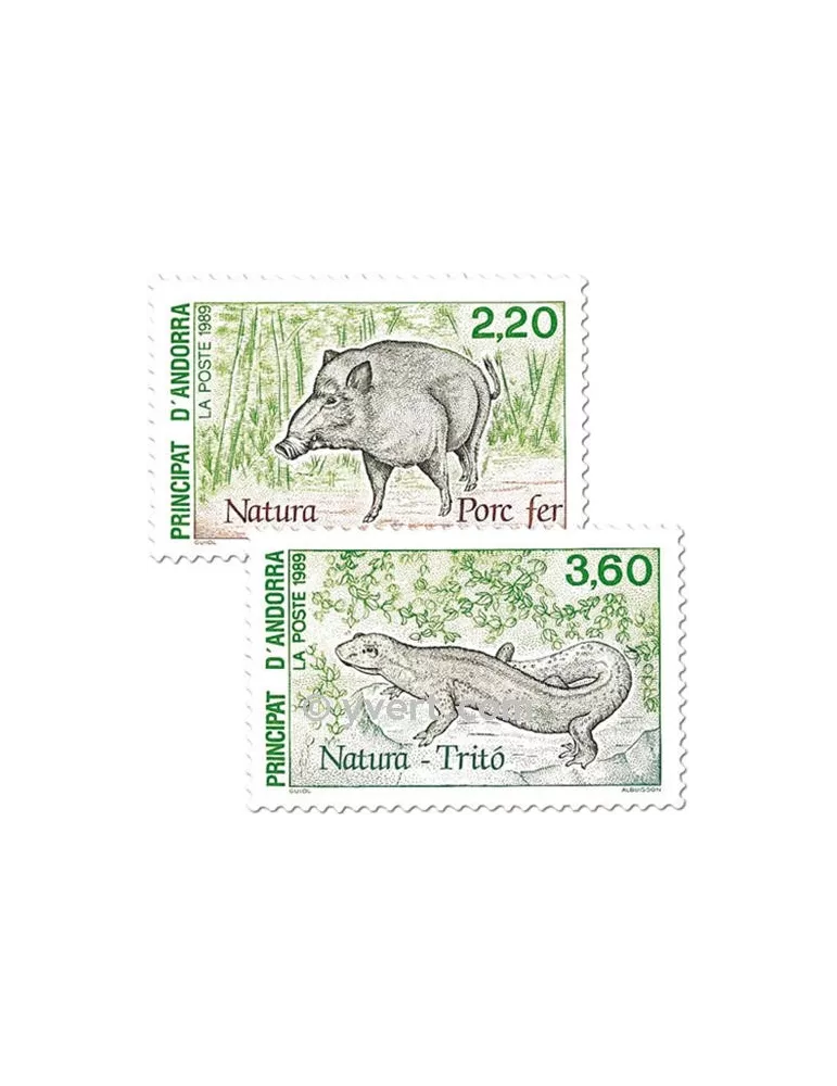 n° 382/383 -  Timbre Andorre Poste