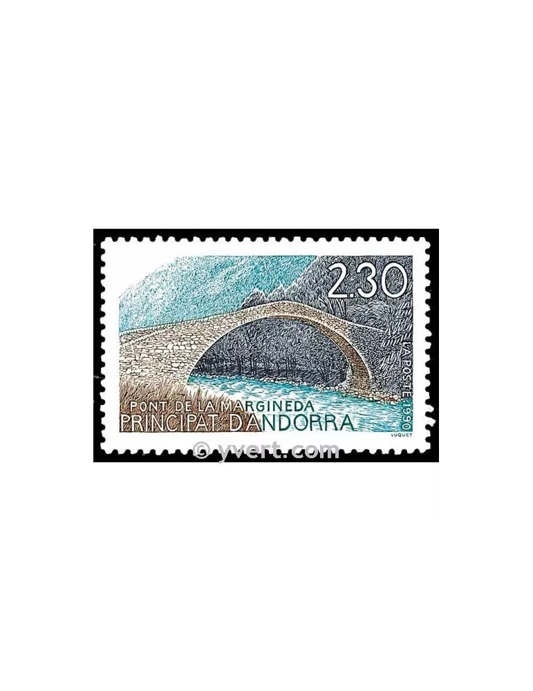 n° 385 -  Timbre Andorre Poste