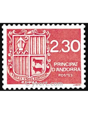 n° 387 -  Timbre Andorre Poste