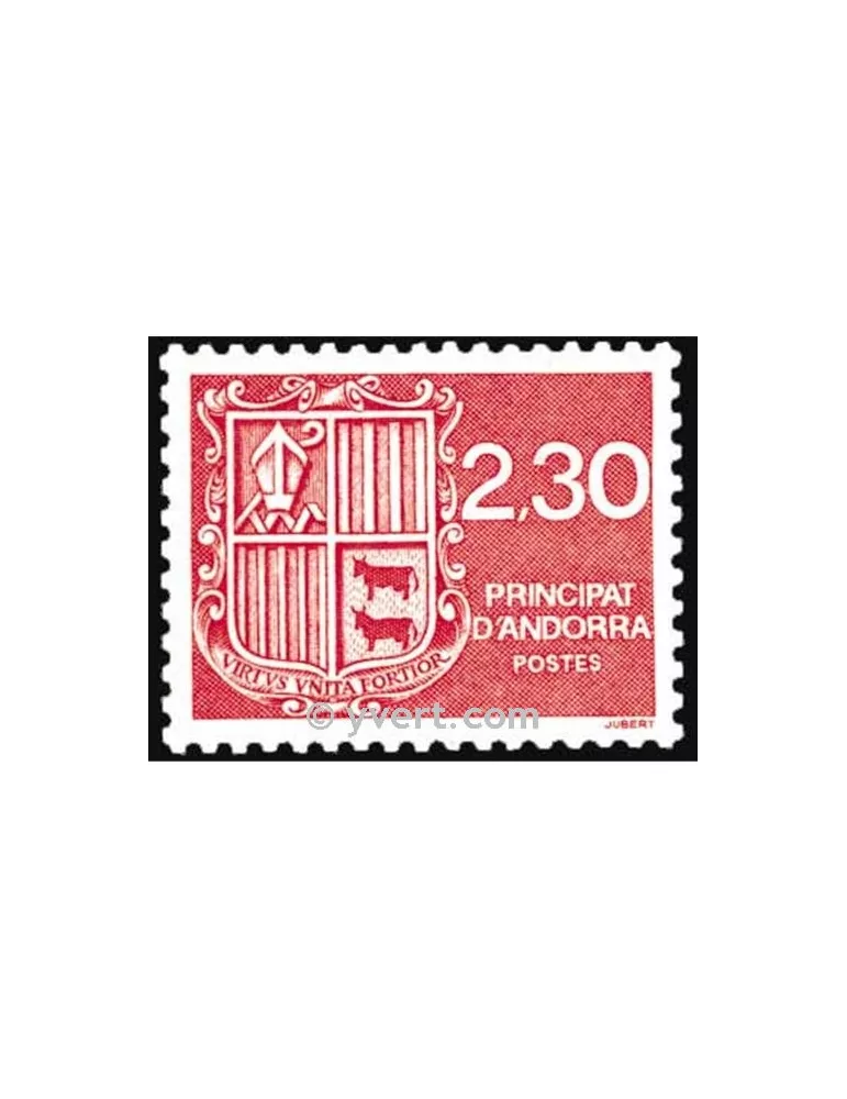 n° 387 -  Timbre Andorre Poste