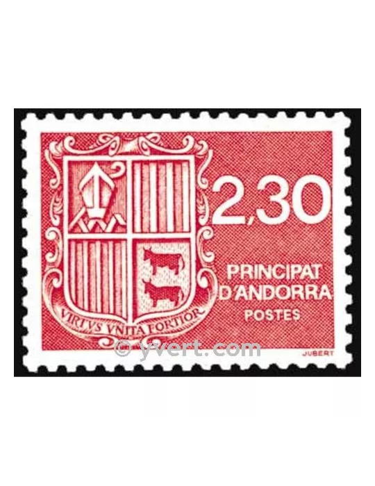 n° 387 -  Timbre Andorre Poste