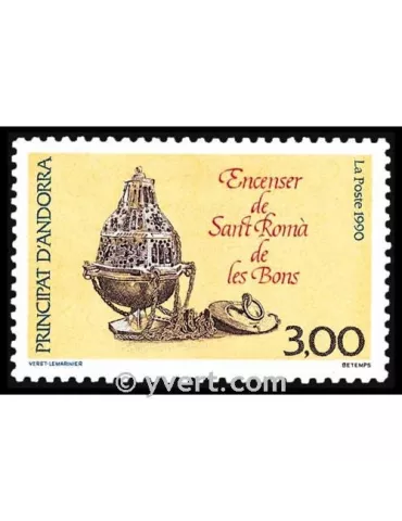 n° 392 -  Timbre Andorre Poste