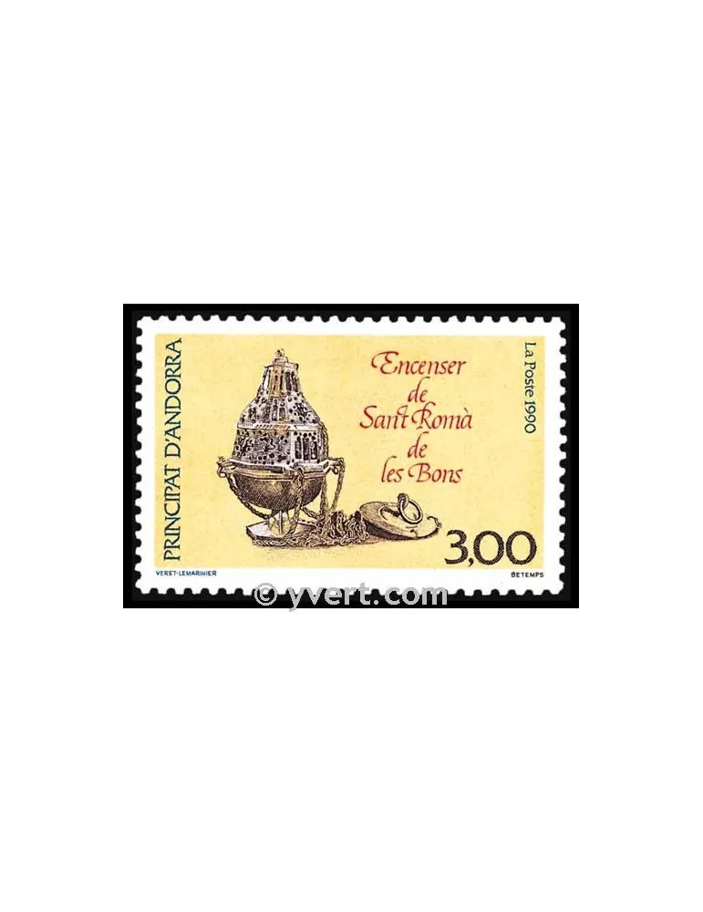 n° 392 -  Timbre Andorre Poste