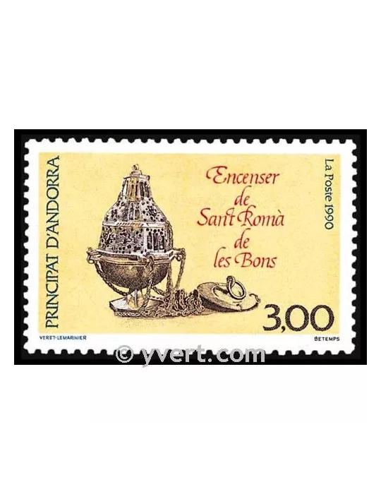 n° 392 -  Timbre Andorre Poste