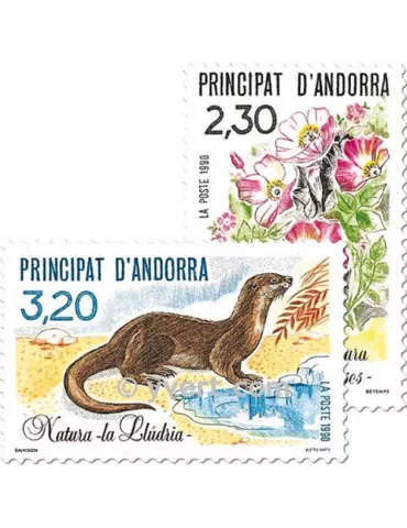 n° 393/394 -  Timbre Andorre Poste
