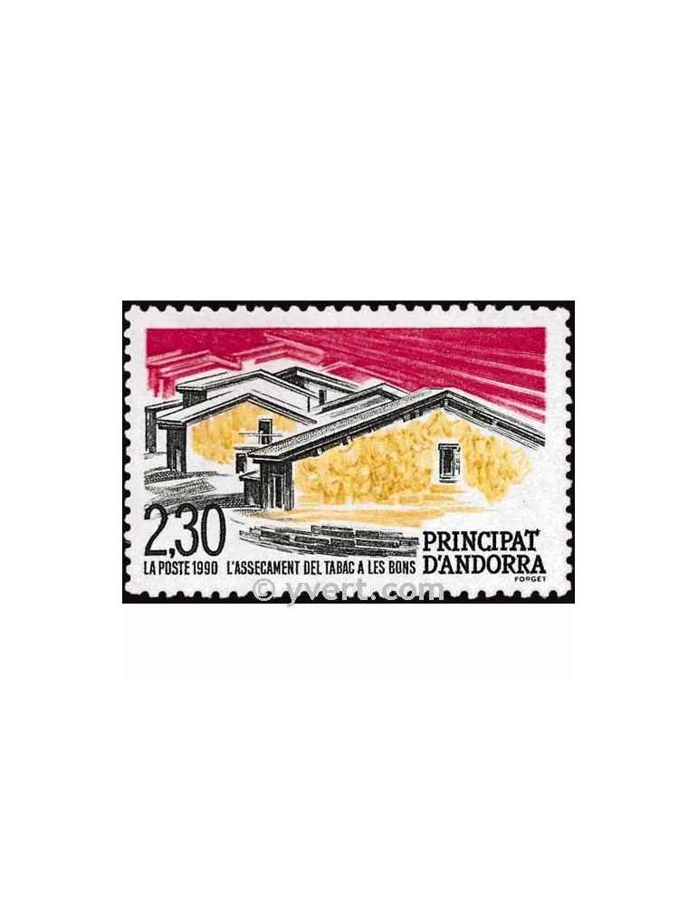 n° 395 -  Timbre Andorre Poste