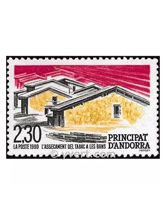 n° 395 -  Timbre Andorre Poste