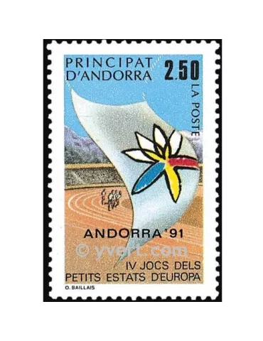 n° 401 -  Timbre Andorre Poste