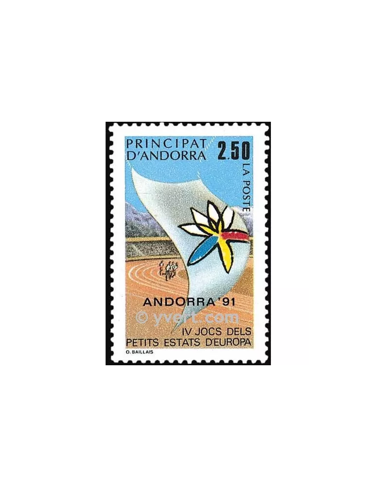 n° 401 -  Timbre Andorre Poste